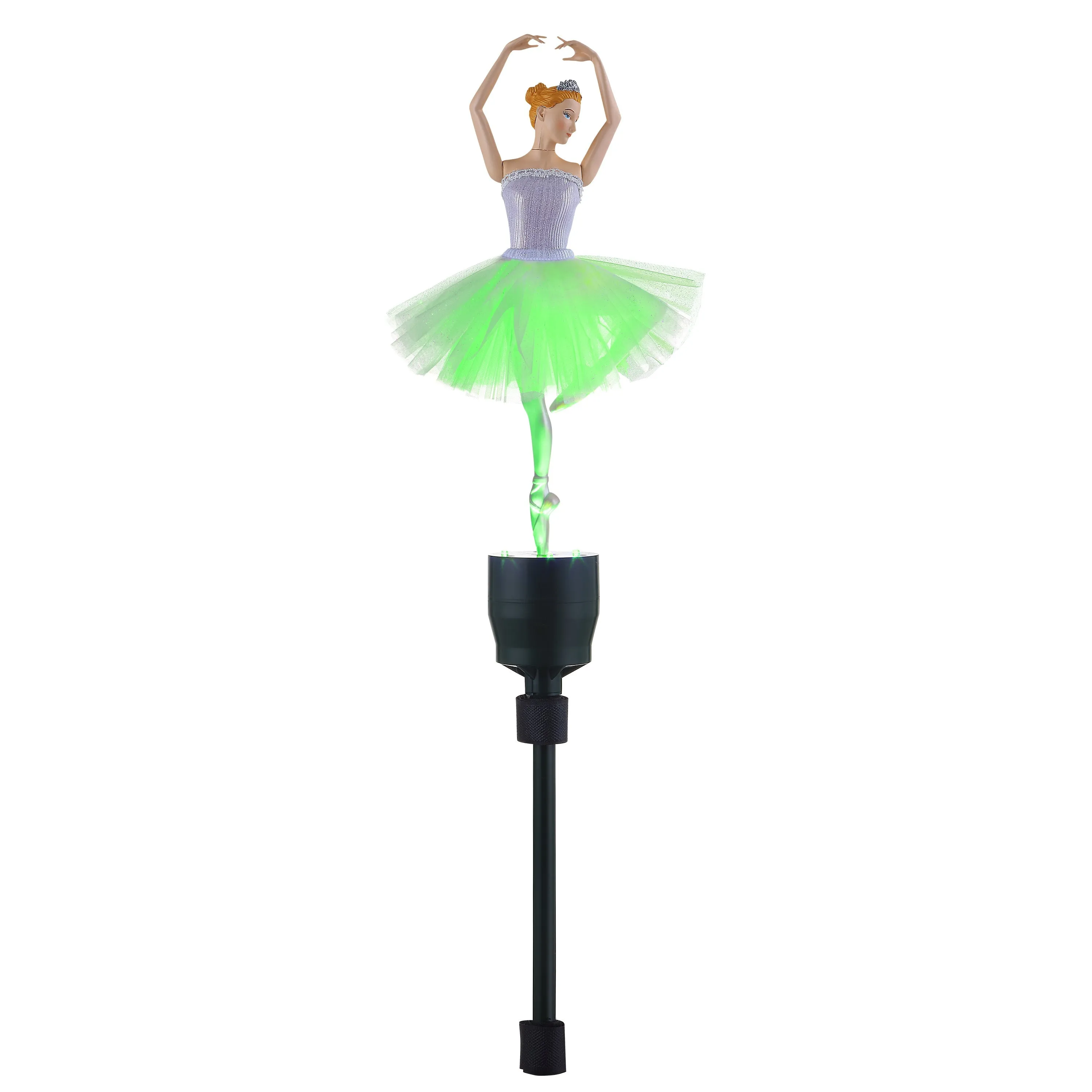 12 in. Fiber-Optic Animated Tree Topper - Ballerina