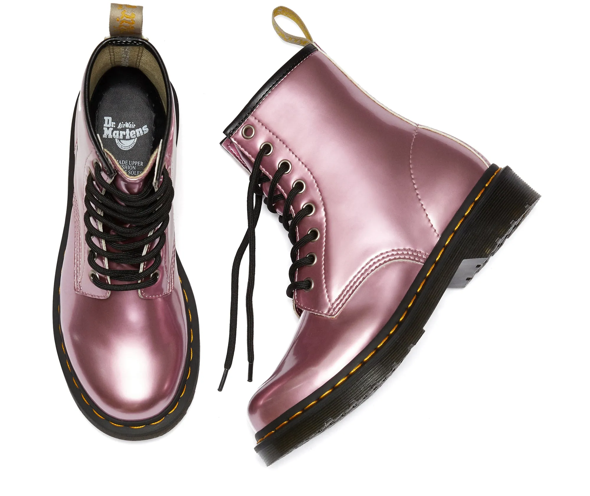 1460 Pink Vegan Goldmix Boots