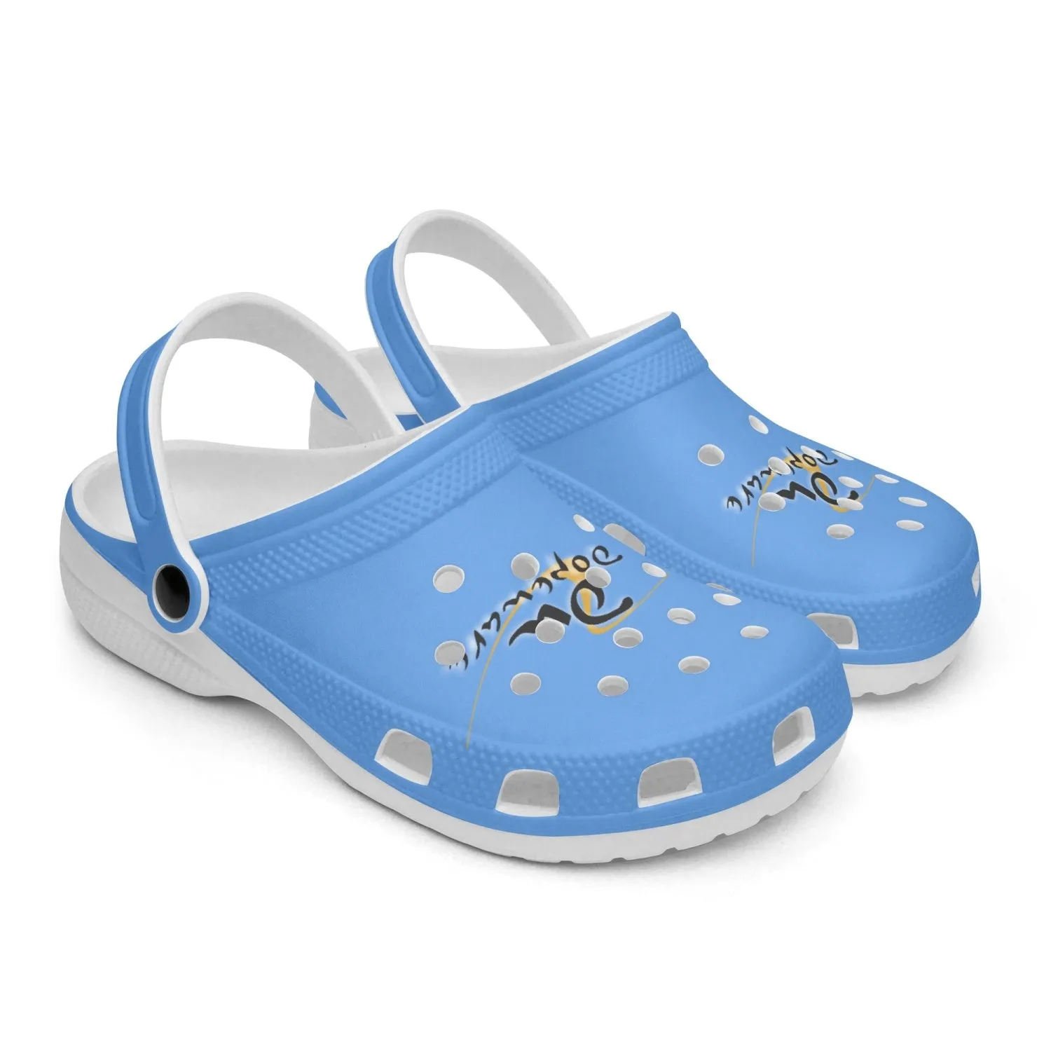 413.Light Blue Clogs