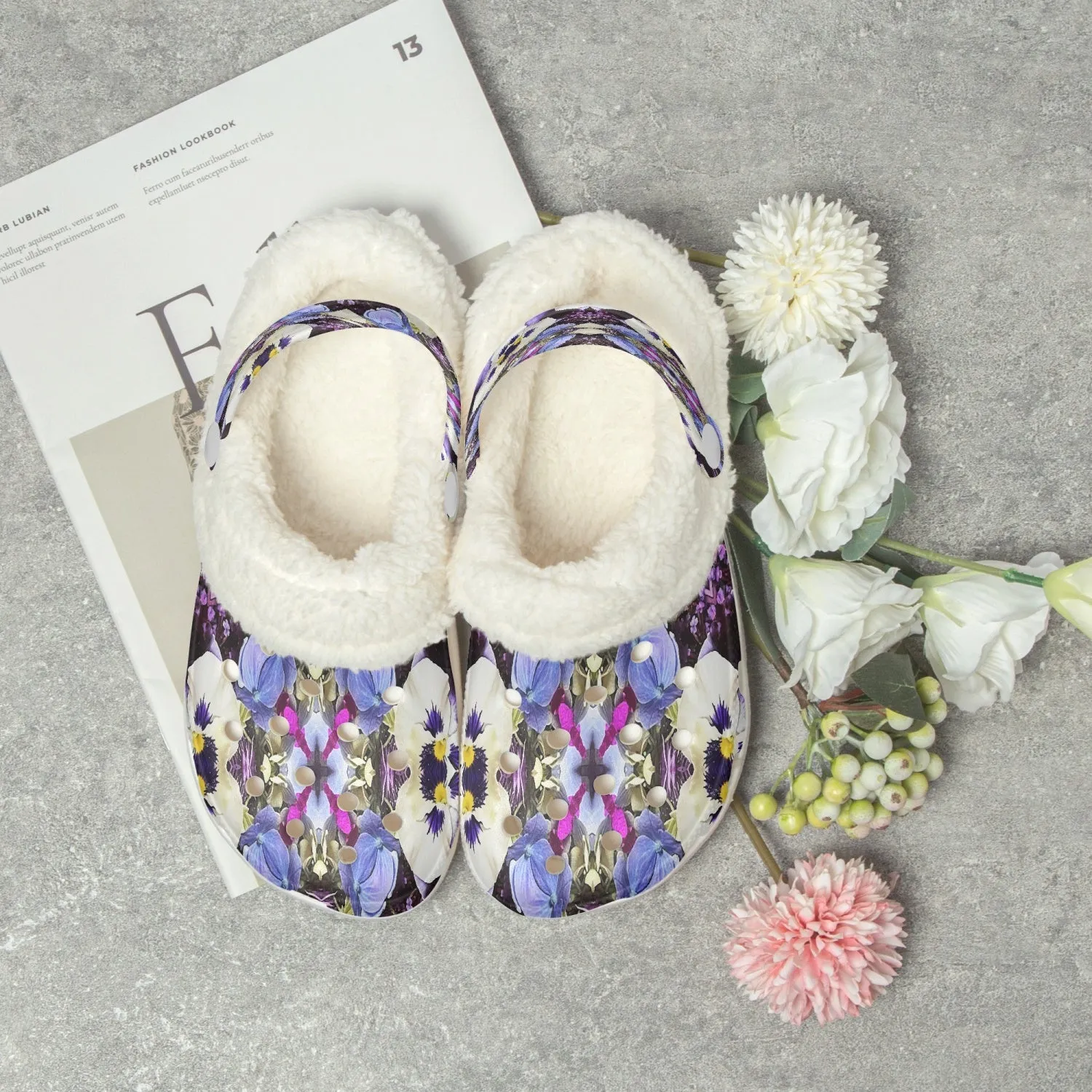 475. Lined All Over Printed Clogs