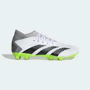 adidas Predator Accuracy .3  FG Boots- White/Black/Fluro Green