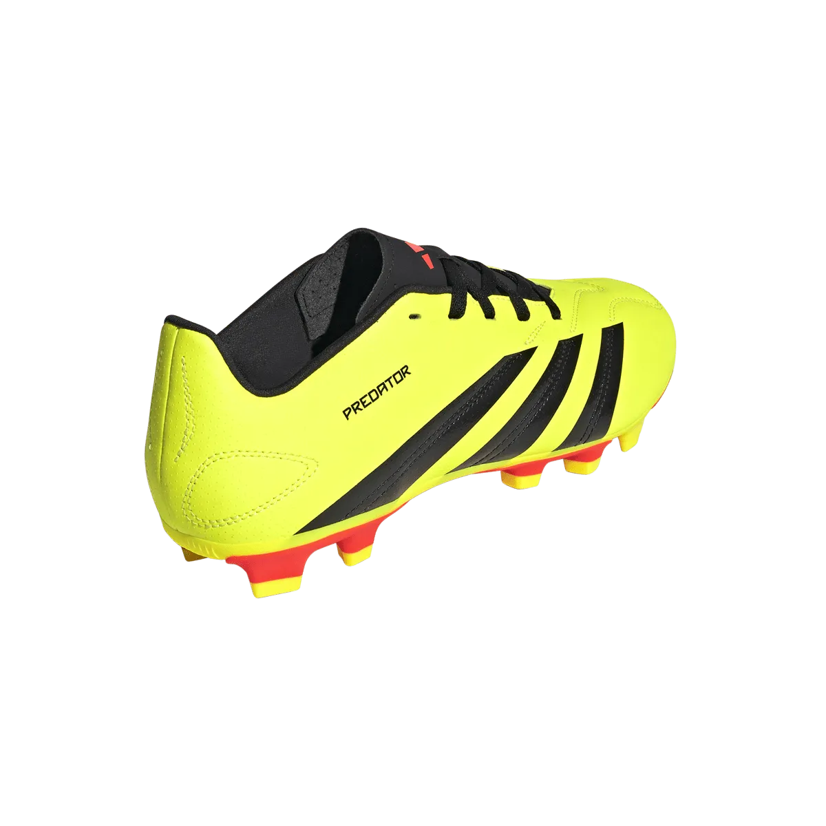 adidas Predator Club Flexible Ground Adult Soccer Cleat IG7757 Yellow/Black/Solar Red