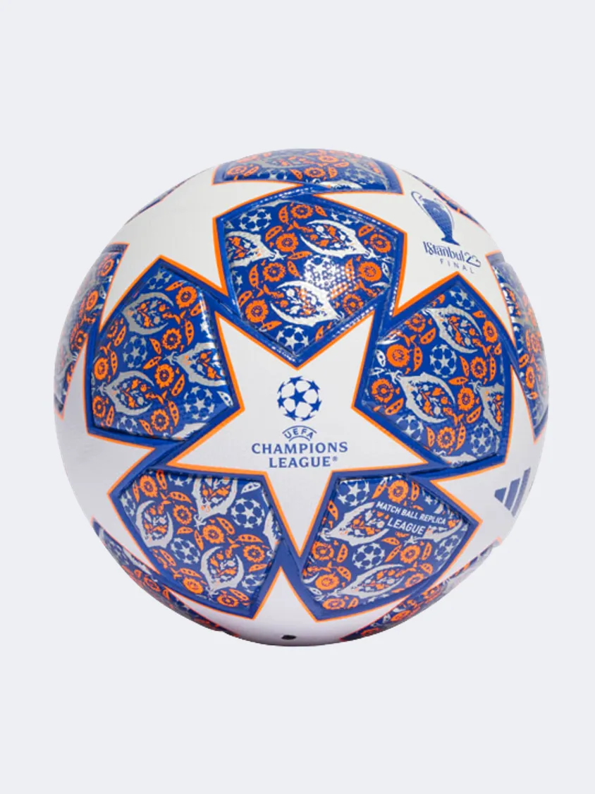 Adidas Ucl League Istanbul Unisex Football Ball White/Blue/Orange