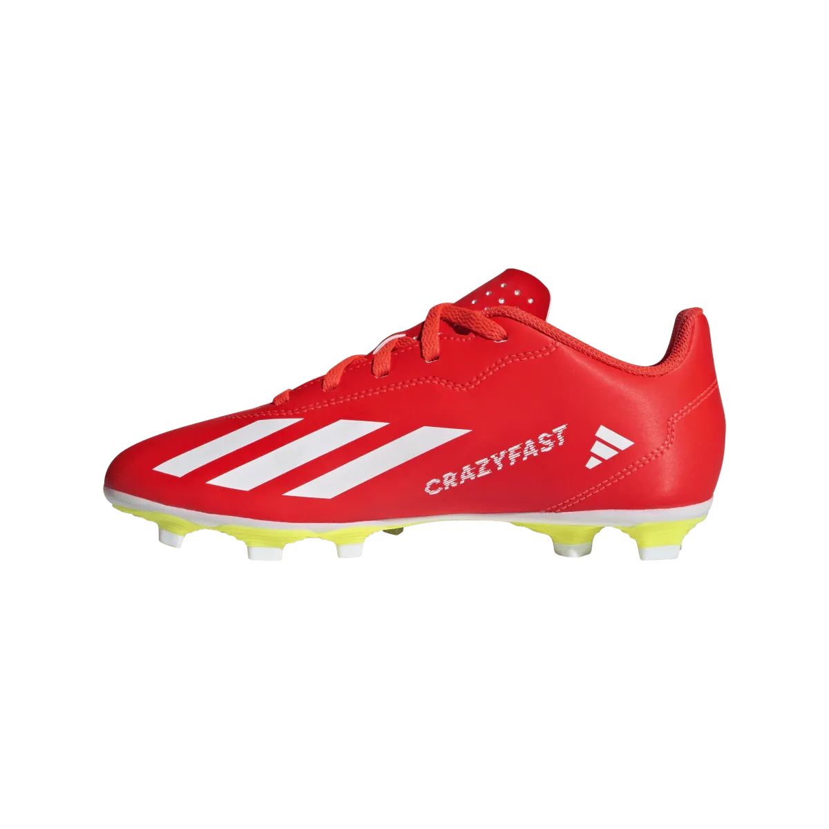 Adidas X Crazyfast Club FxG Youth Soccer Cleat IF0720 Solar Red/ White