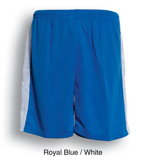 Adults Panel Soccer Shorts - Royal/White