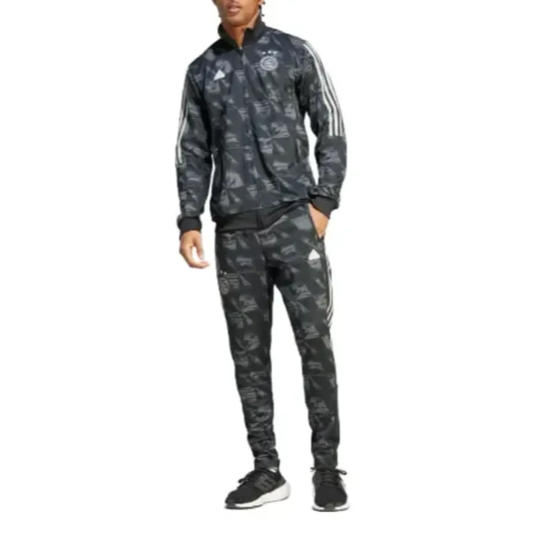 Ajax Amsterdam silver training presentation Soccer tracksuit 2023/24 - Adidas