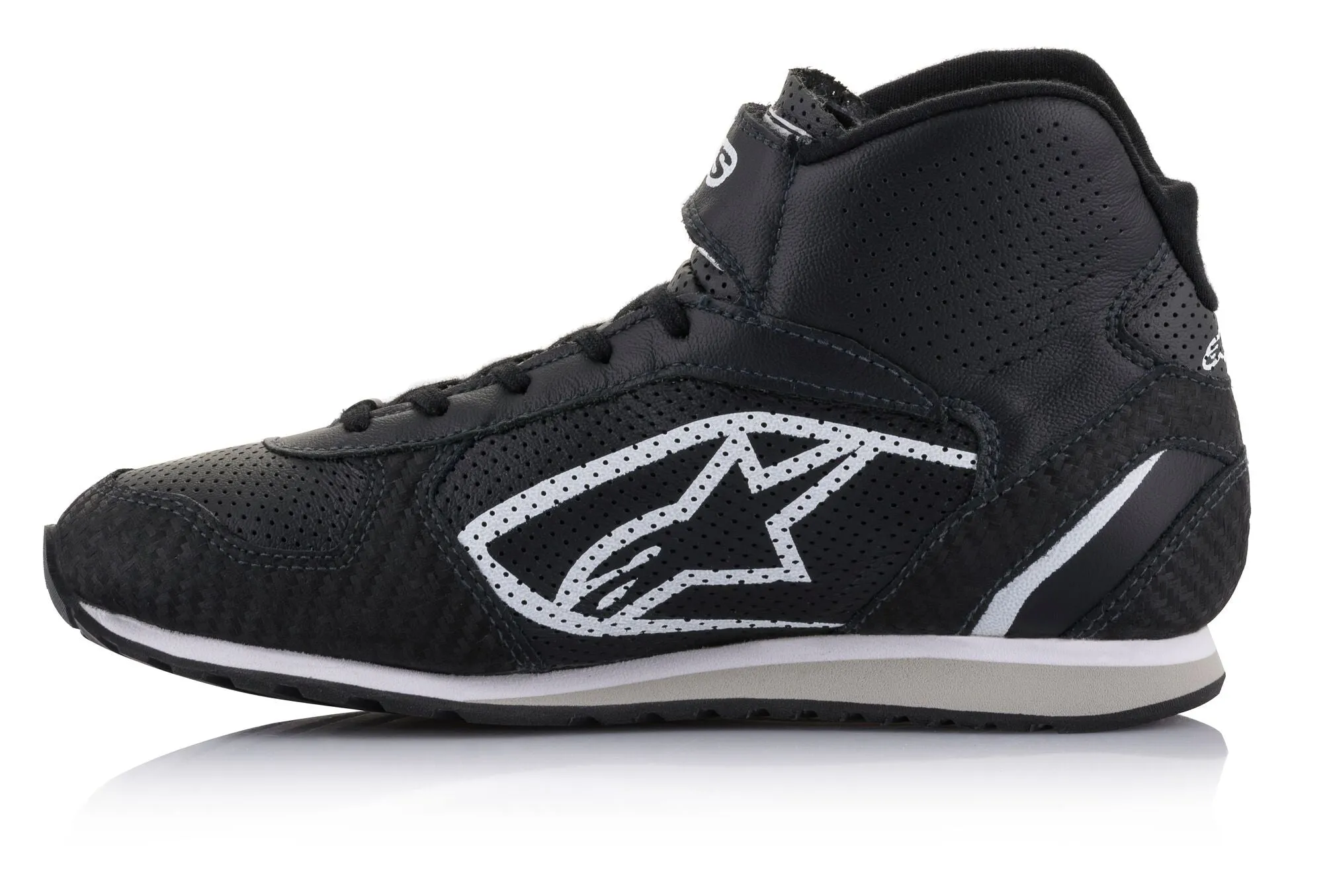 ALPINESTARS 2719021_12_8,5 Mechanic's shoes RADAR, FIA 8856-2018, black/white, Size 41