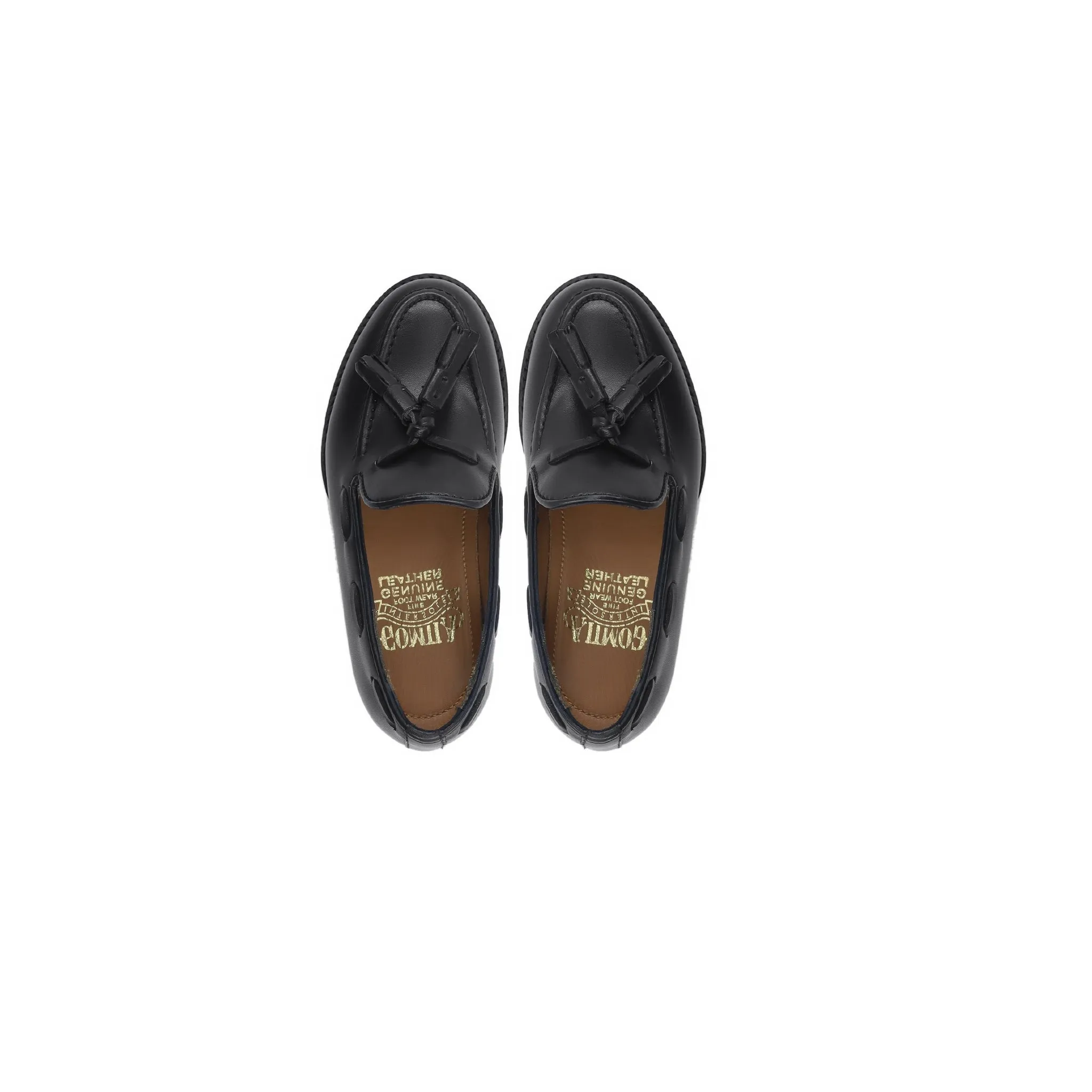 Arden - Kid's Black Calf Leather Loafer (5-12 Year's Old)