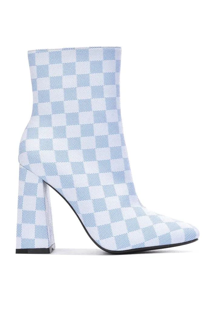 Blast Checkered Booties