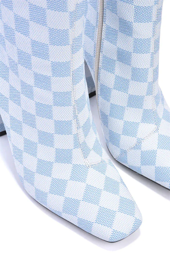 Blast Checkered Booties