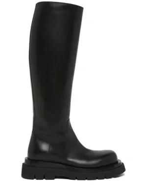 Bottega Veneta   40mm Lug leather tall boots 