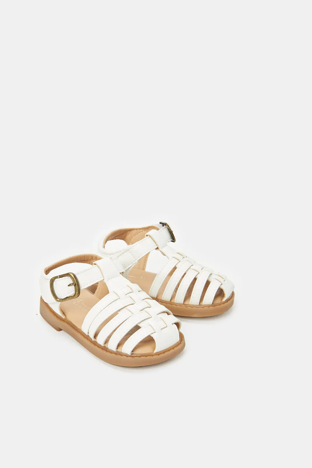 Boys White Fisherman Sandal