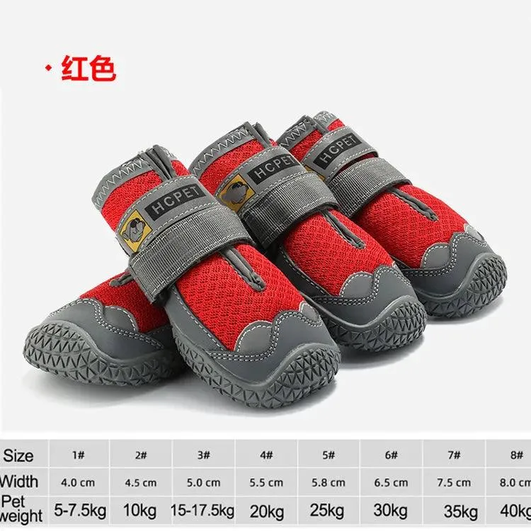 Breathable Dog Shoes Set for Large Dogs