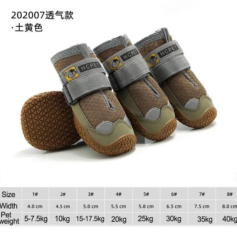 Breathable Dog Shoes Set for Large Dogs