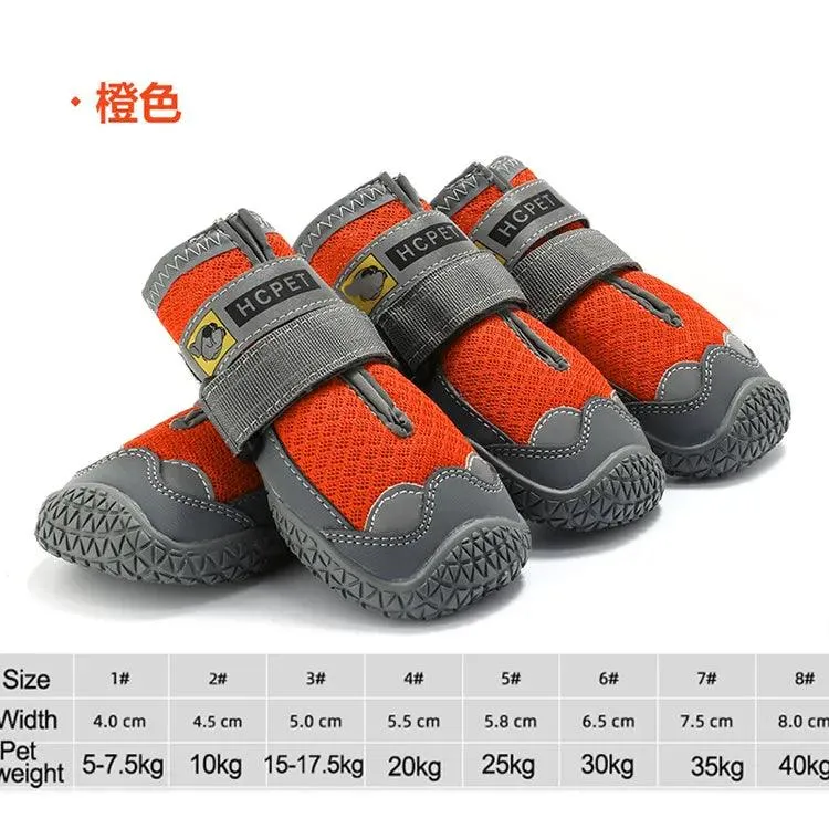 Breathable Dog Shoes Set for Large Dogs