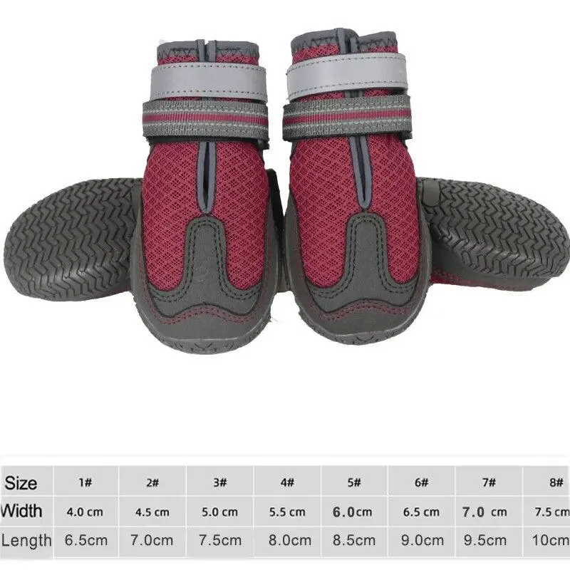 Breathable Dog Shoes Set for Large Dogs