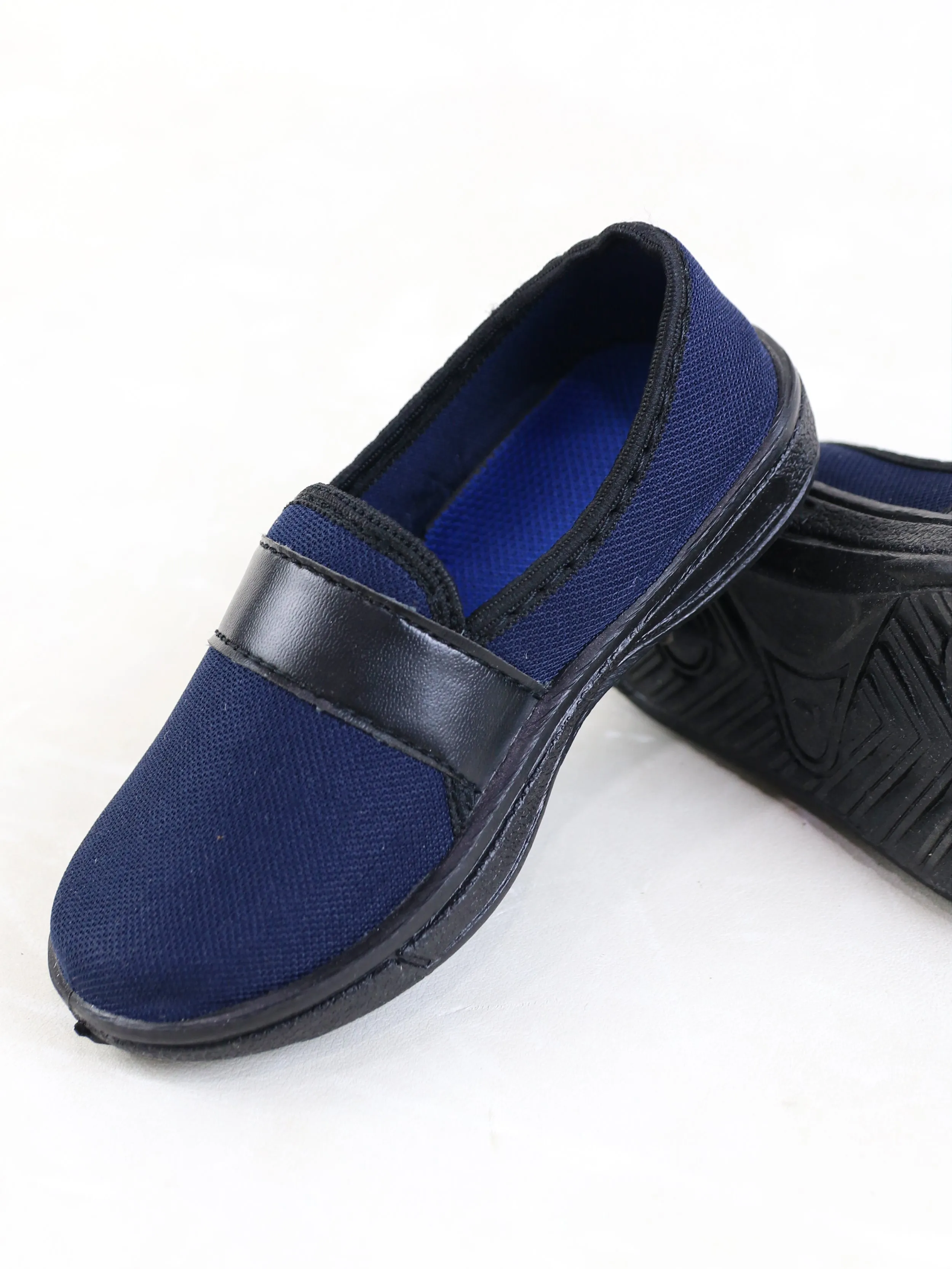 BS56 Boys Slip-On Shoes 5Yrs - 17Yrs Blue