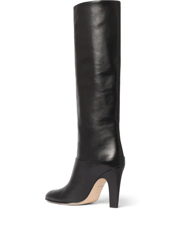 Chloé   85mm Eve leather tall boots 