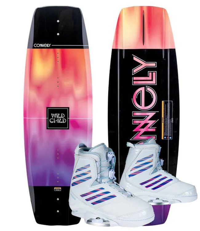 Connelly Wild Child Wakeboard Package with Ember Boots (2024)