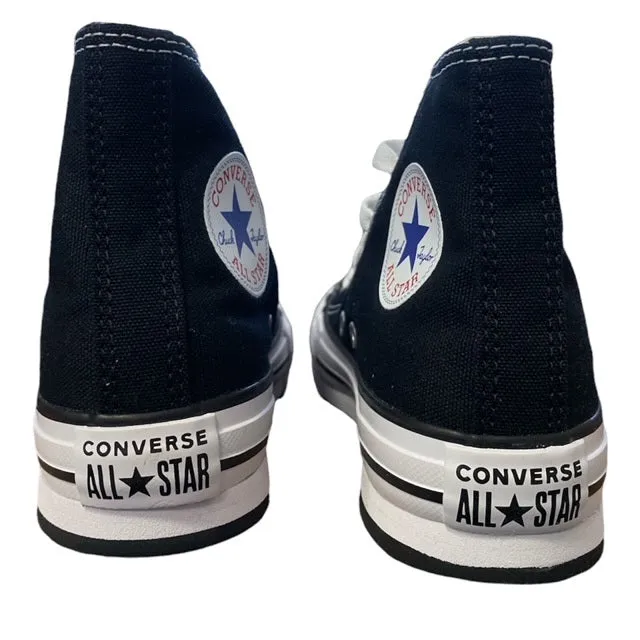 Converse scarpa sneakers da ragazzi Chuck Taylor All Star Lift Platform 372859C nero-bianco