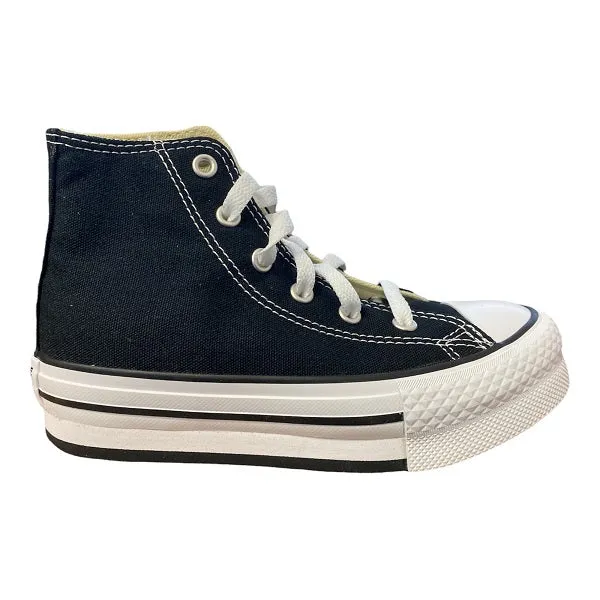 Converse scarpa sneakers da ragazzi Chuck Taylor All Star Lift Platform 372859C nero-bianco