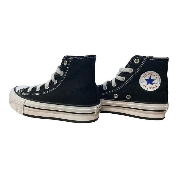 Converse scarpa sneakers da ragazzi Chuck Taylor All Star Lift Platform 372859C nero-bianco