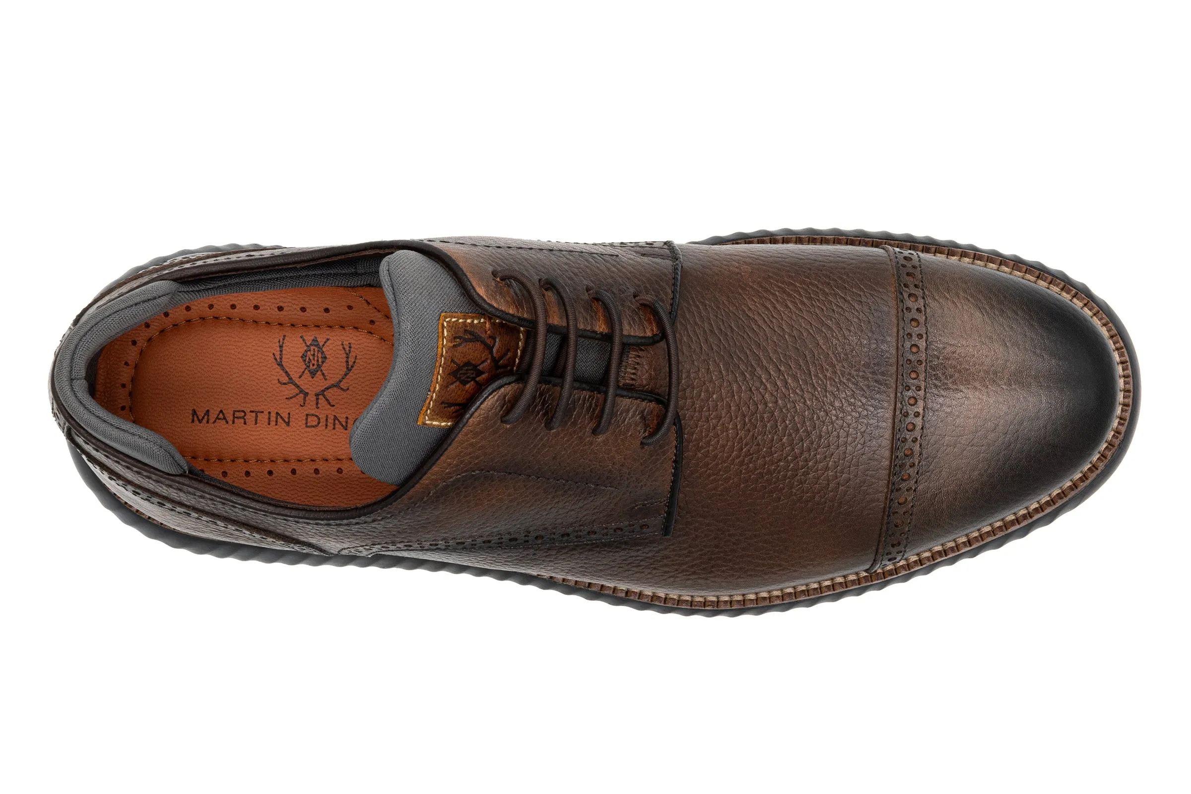 Countryaire Pebble Grain Cap Toe - Black Oak