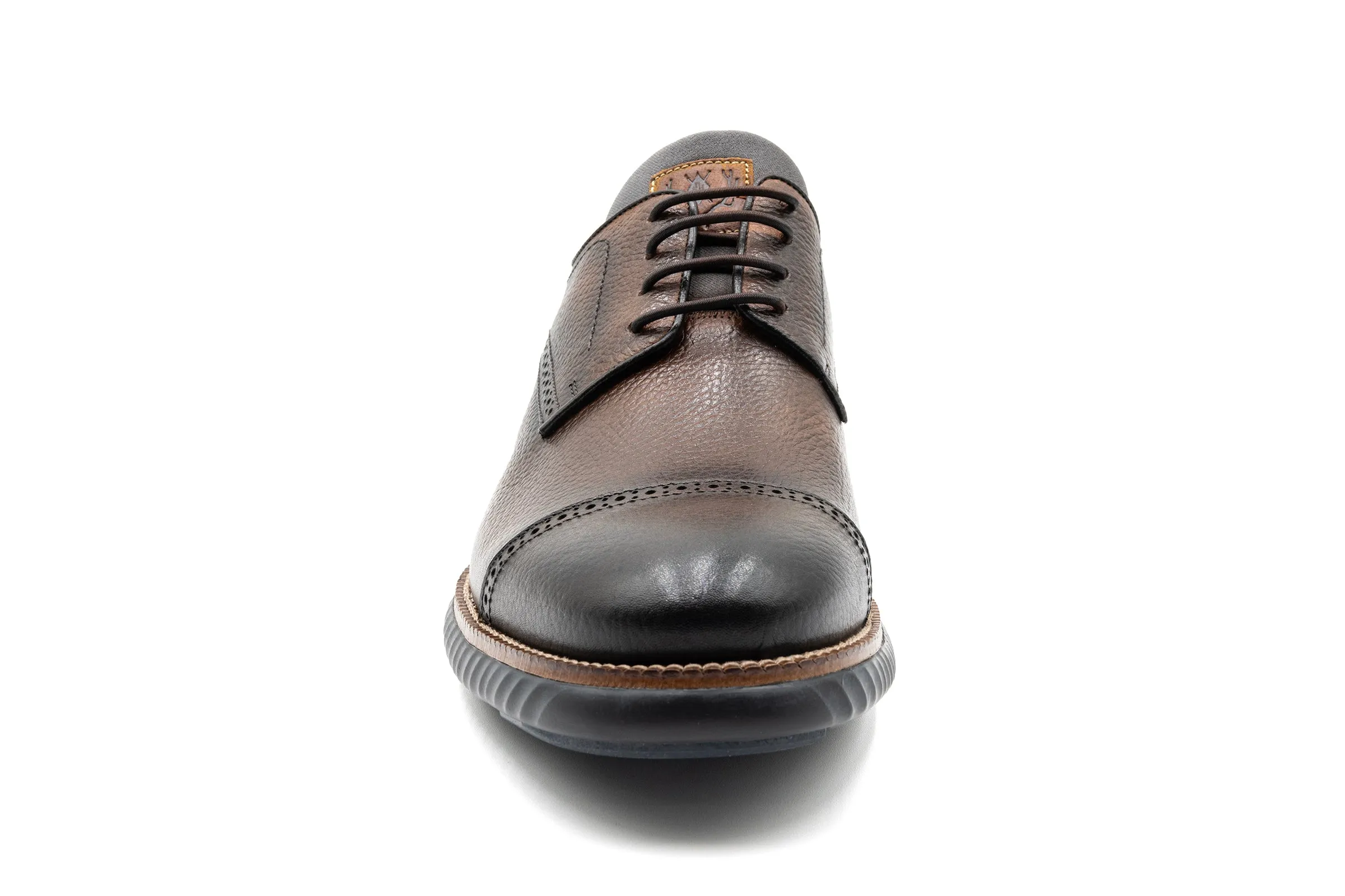 Countryaire Pebble Grain Cap Toe - Black Oak