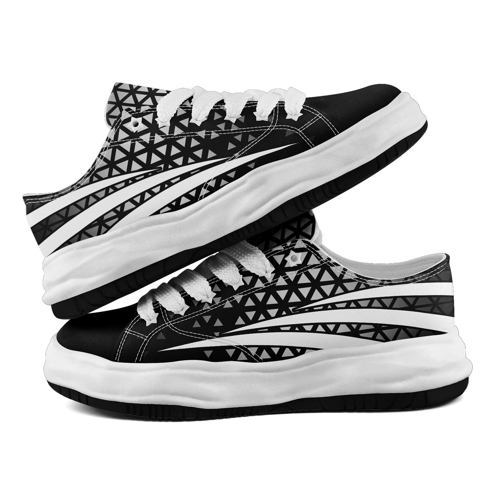 Custom Black White Nevada Shoes Personalized Sneaker FN038-D023003-20