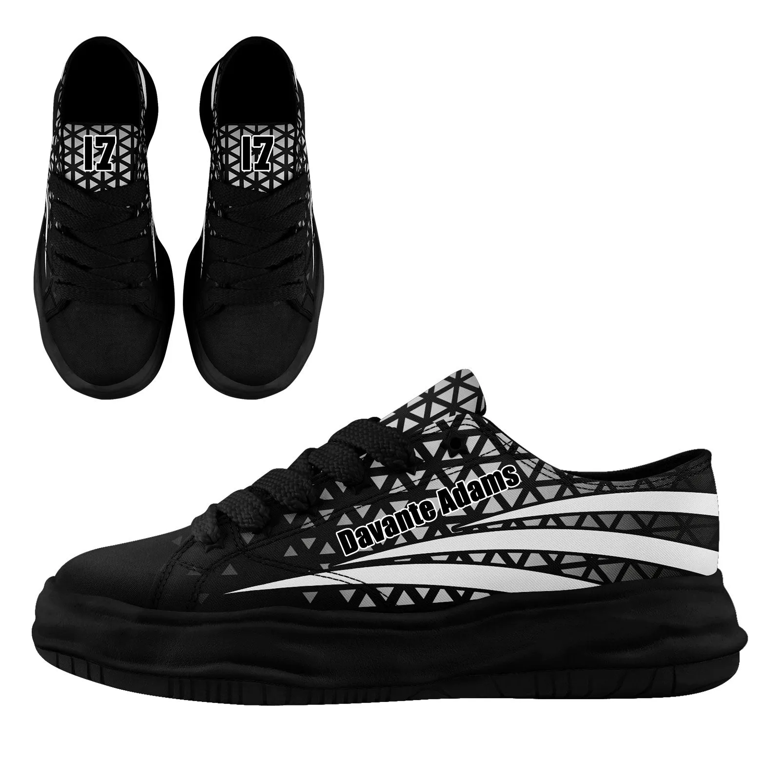 Custom Black White Nevada Shoes Personalized Sneaker FN038-D023003-20