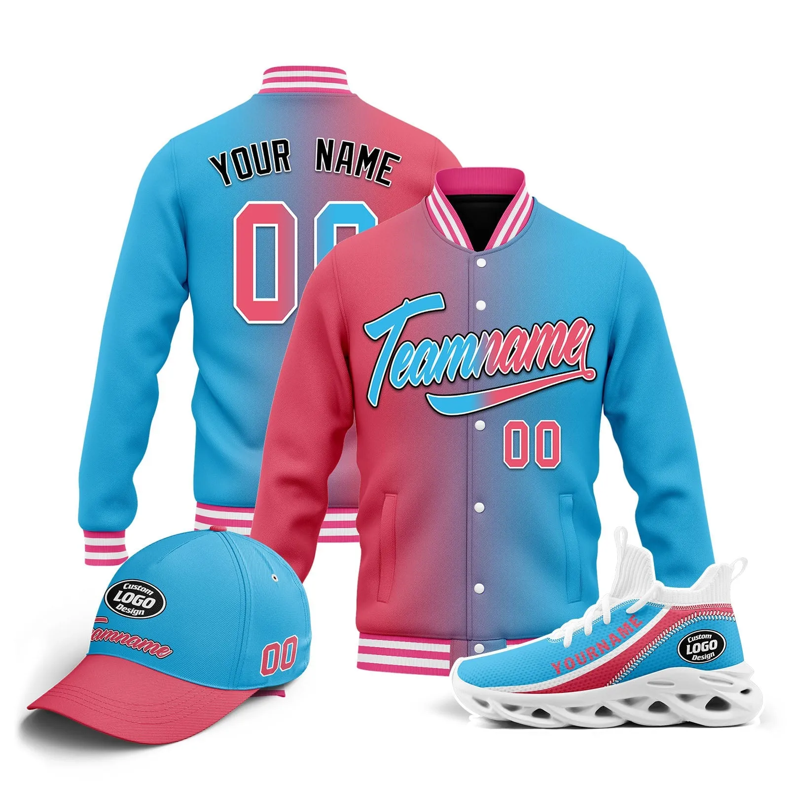 Custom Jacket MaxSoul Shoes and Hat Combo Offer Personalized Combo ZH-D028014-9