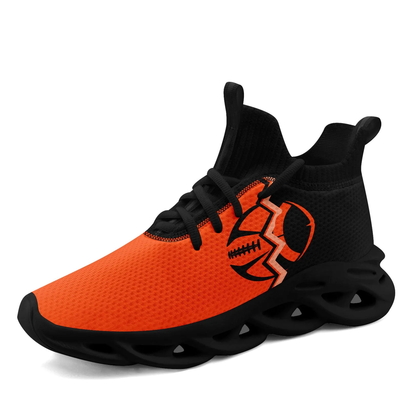 Custom Orange Black Ohio Maxsoul Shoes Personalized Sneaker FN030A-D028017-19