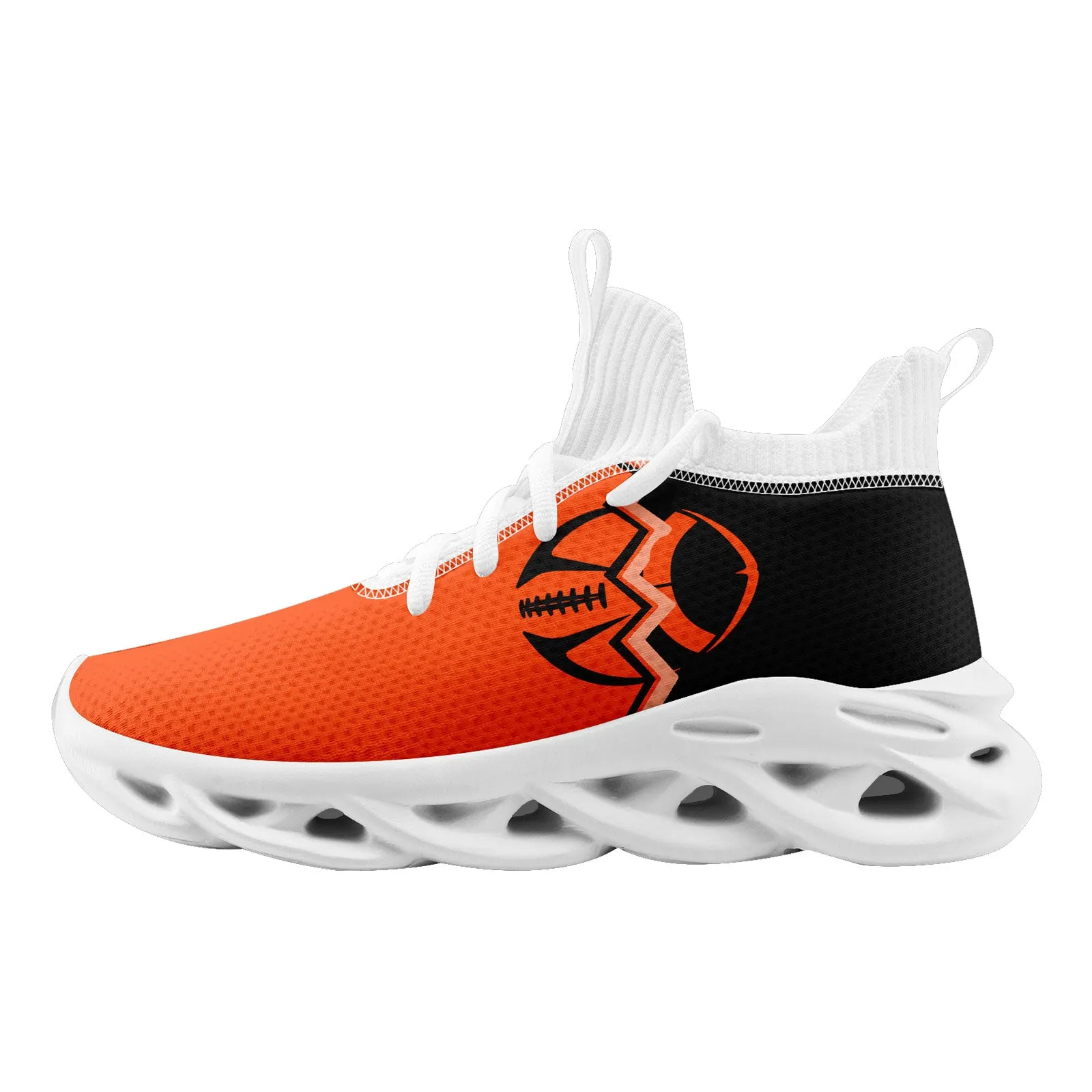 Custom Orange Black Ohio Maxsoul Shoes Personalized Sneaker FN030A-D028017-19