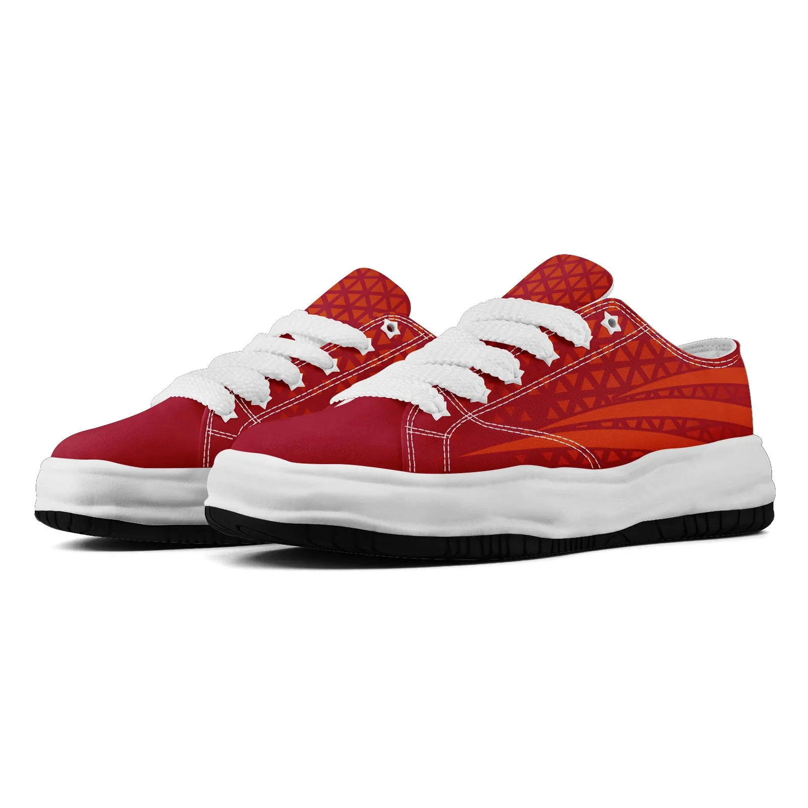 Custom Red White Florida Shoes Personalized Sneaker FN038-D023003-29