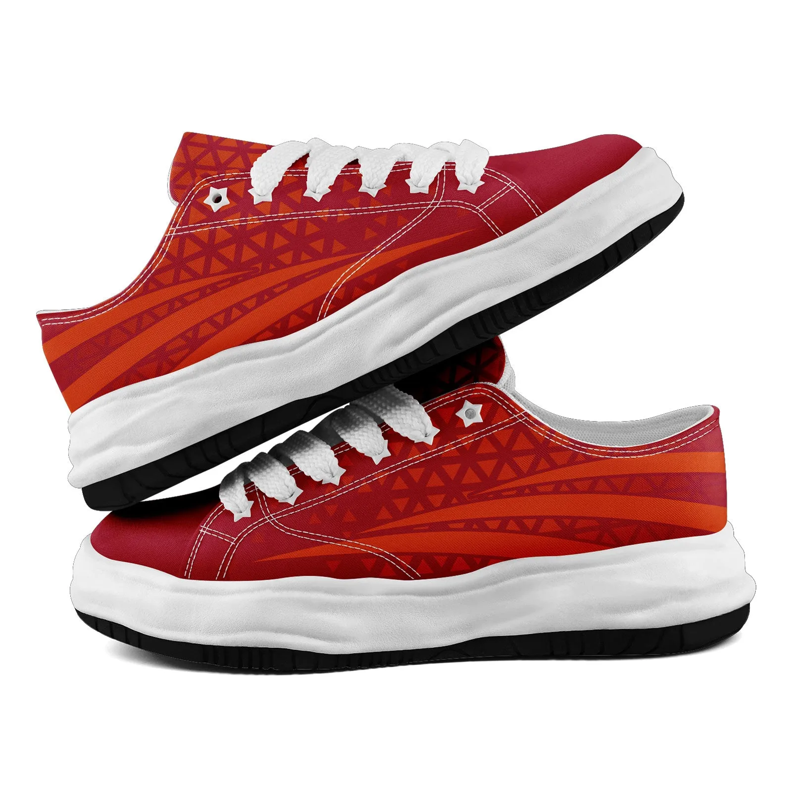 Custom Red White Florida Shoes Personalized Sneaker FN038-D023003-29