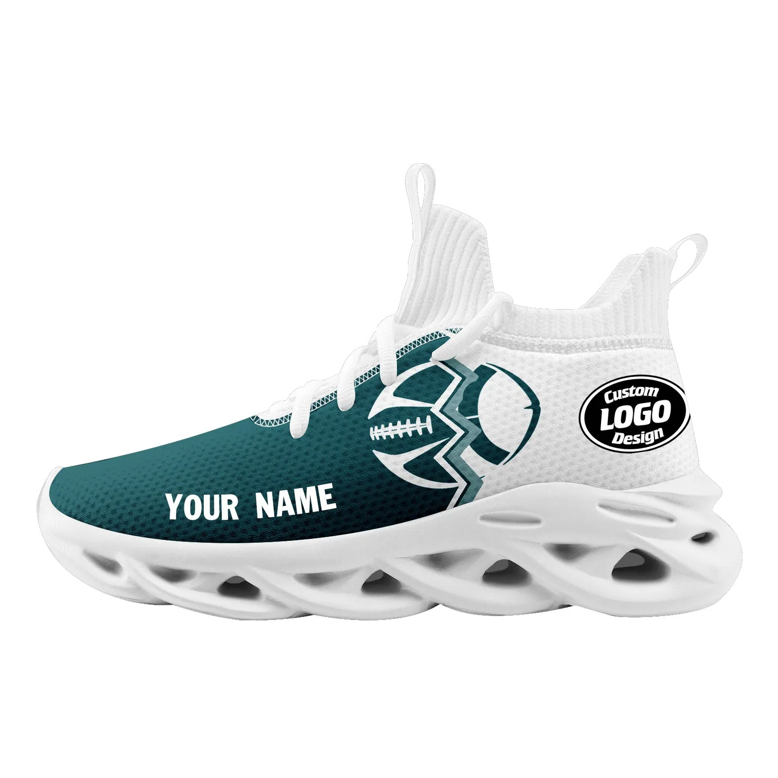 Custom White Green Pennsylvania MaxSoul Shoes and Hat Combo Offer Personalized Combo ZH-D028017-12