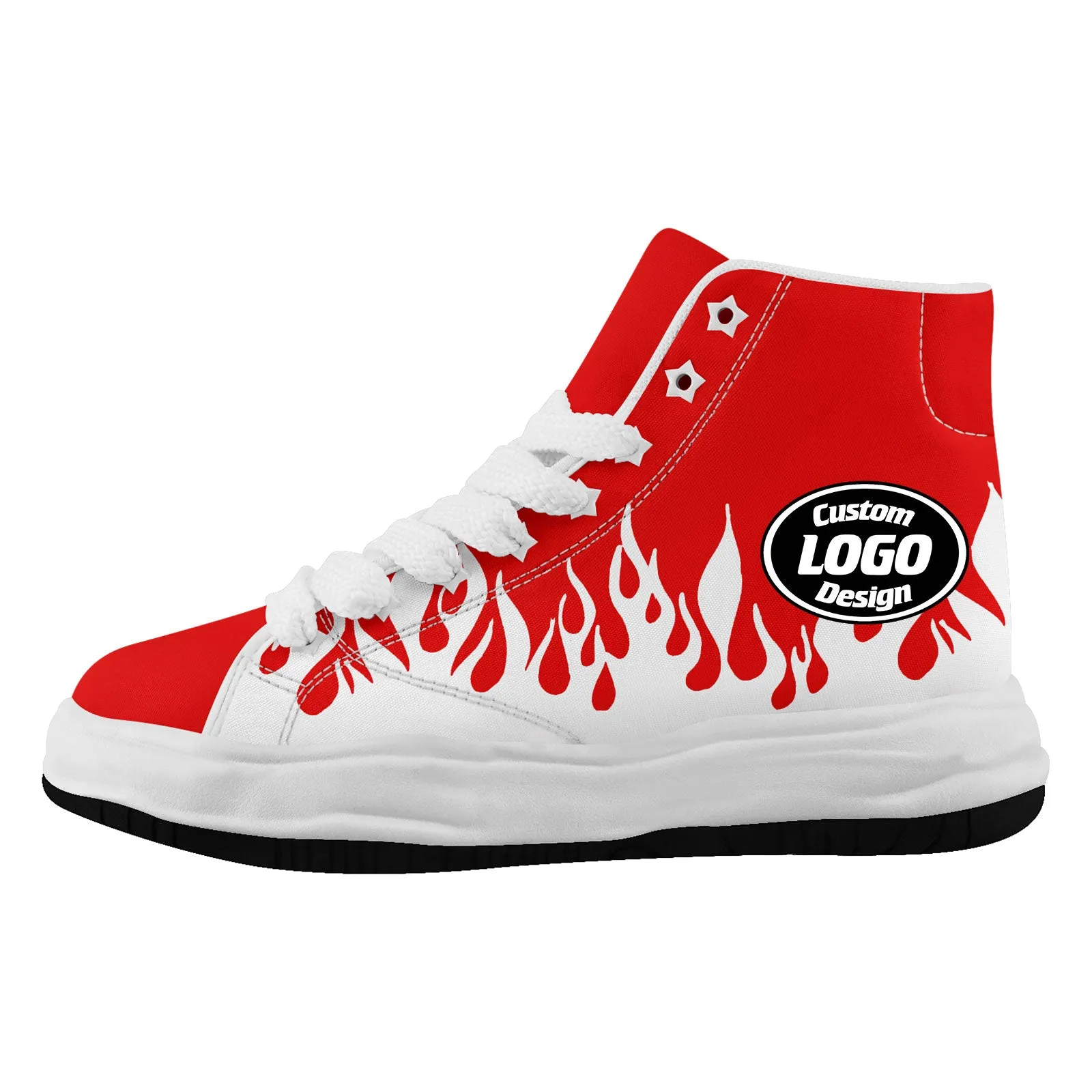 Custom White Red New York Firesoul Shoes Personalized Sneaker FN039-D020272-21