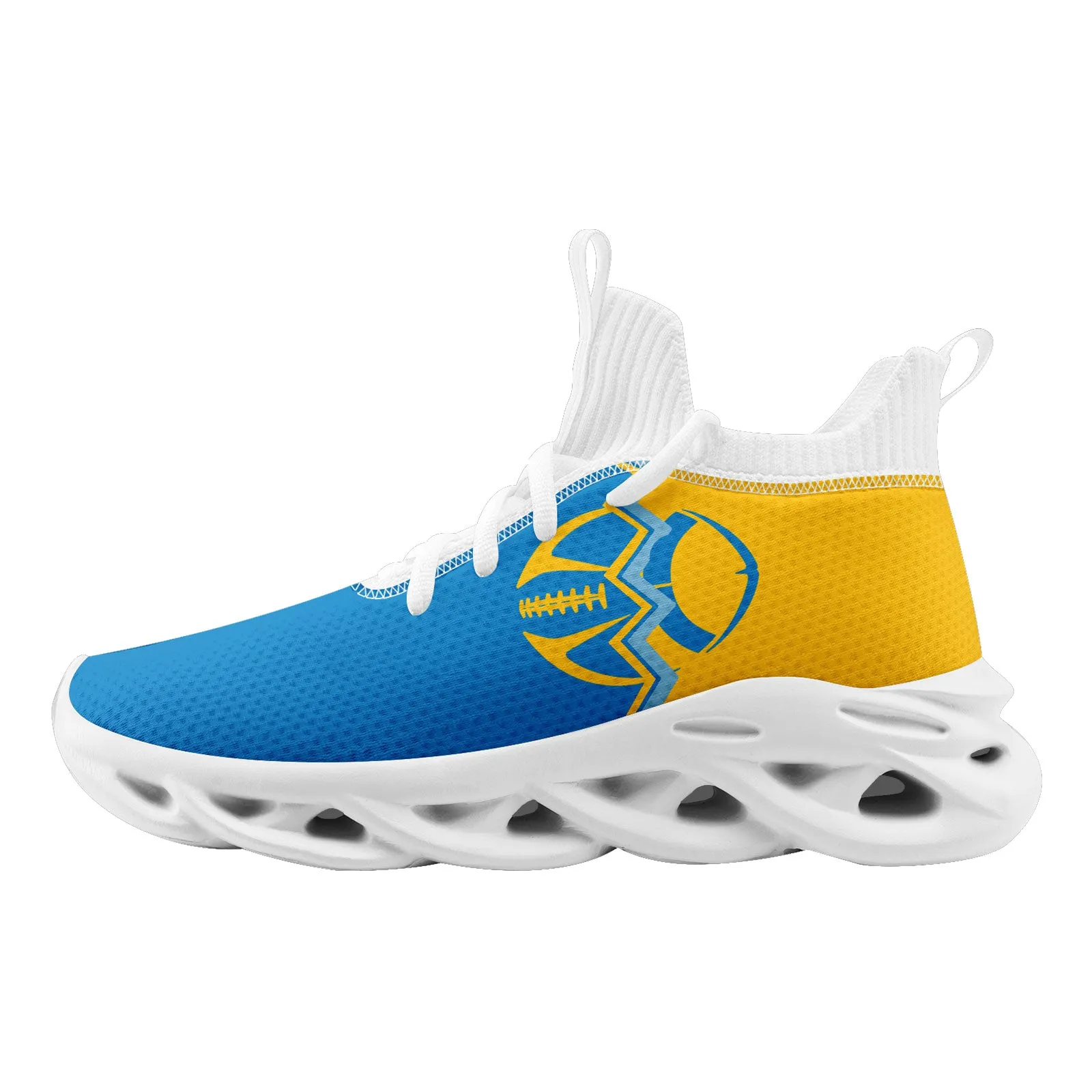 Custom Yellow Blue California MaxSoul Shoes and Hat Combo Offer Personalized Combo ZH-D028017-27