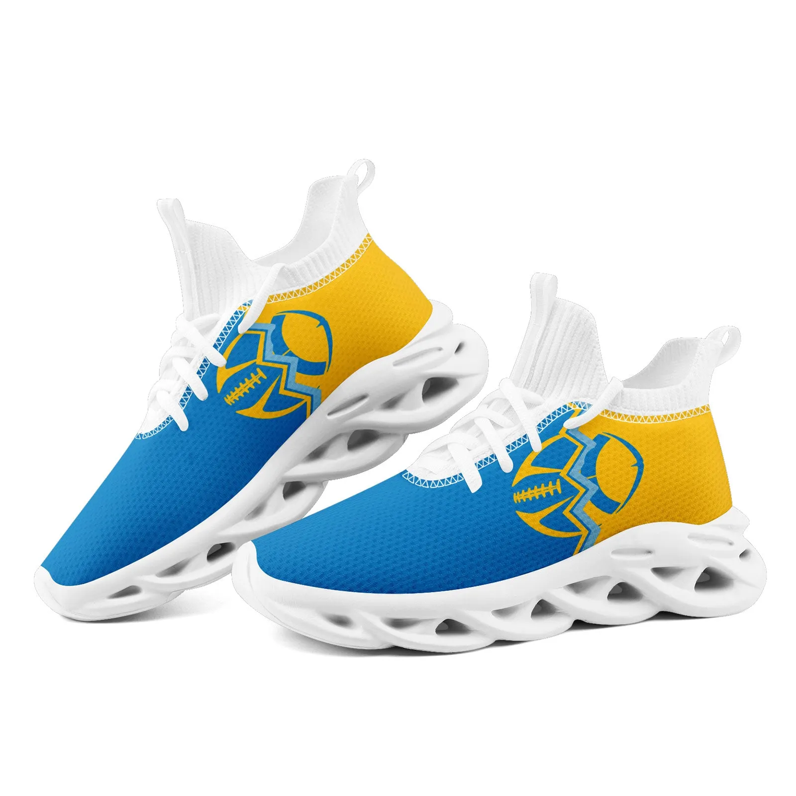 Custom Yellow Blue California MaxSoul Shoes and Hat Combo Offer Personalized Combo ZH-D028017-27