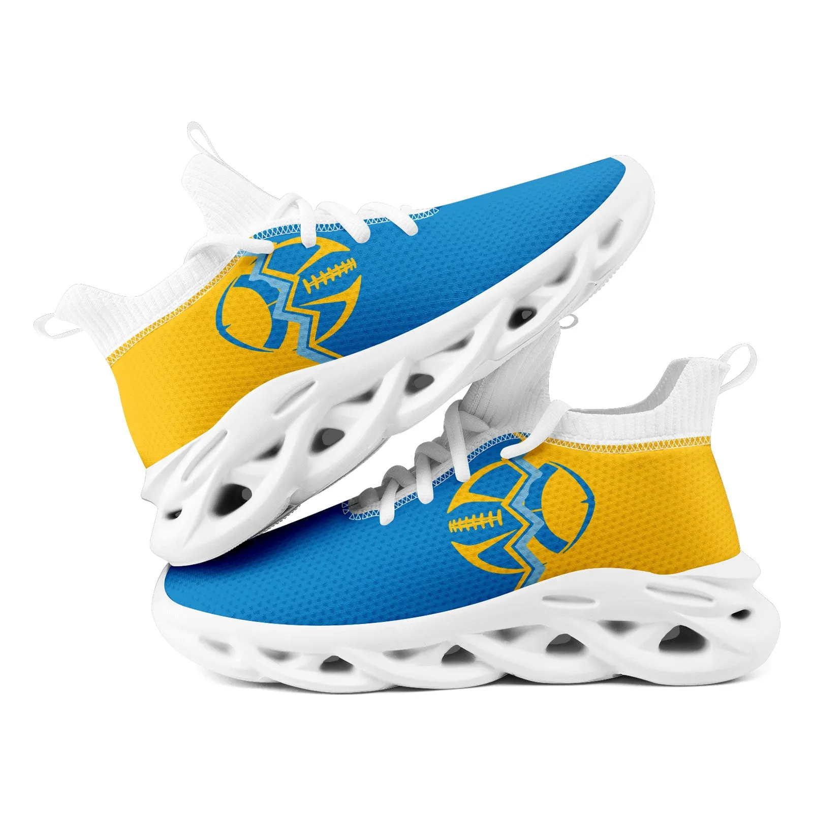 Custom Yellow Blue California MaxSoul Shoes and Hat Combo Offer Personalized Combo ZH-D028017-27