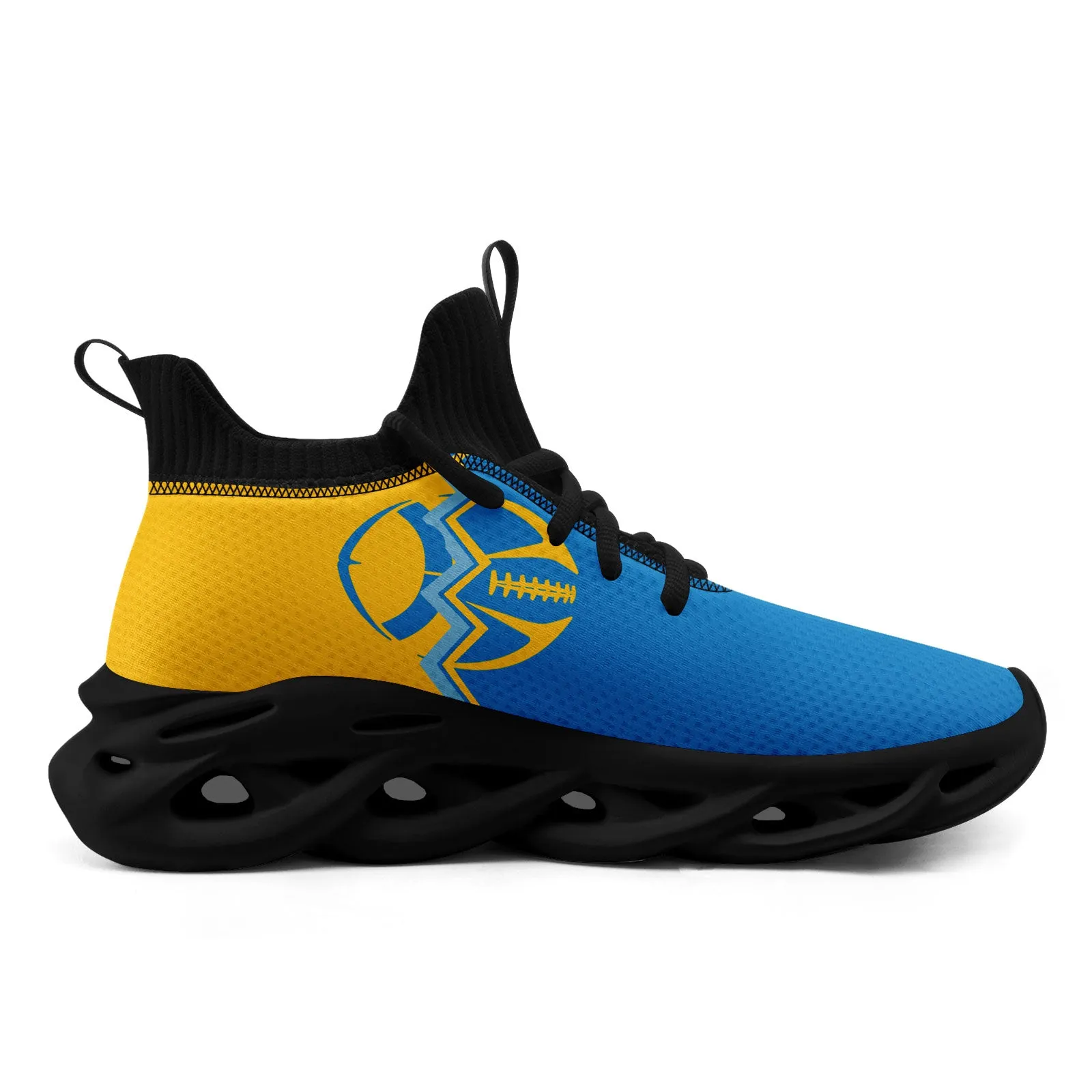 Custom Yellow Blue California MaxSoul Shoes and Hat Combo Offer Personalized Combo ZH-D028017-27