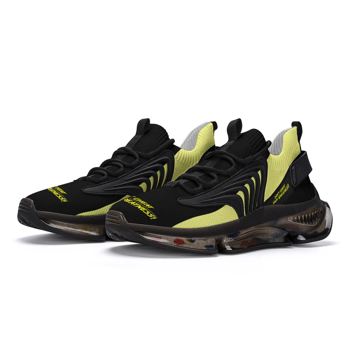 DCYG X2 Yellow& Black  Air Max React Sneakers -