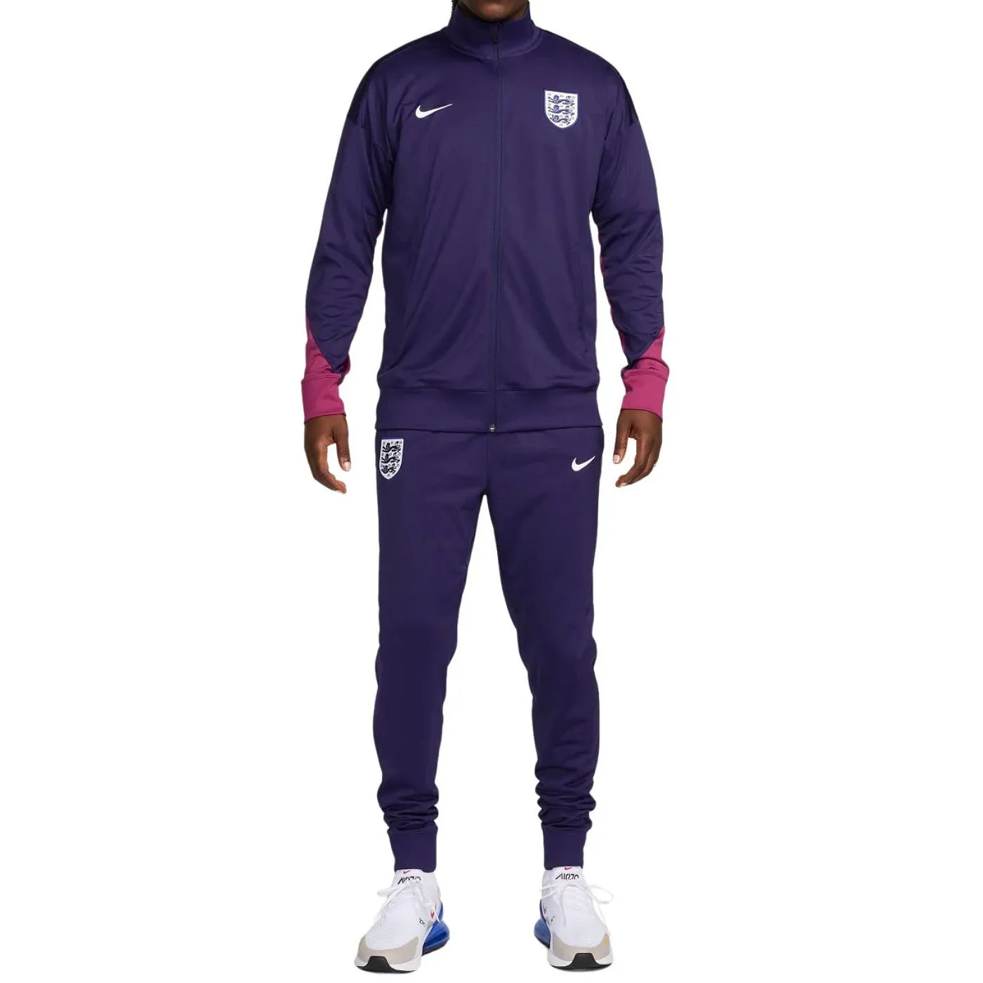 England training presentation Soccer tracksuit 2024/25 dark purple - Nike