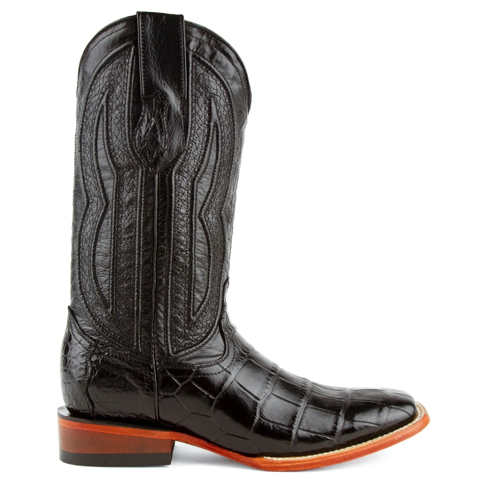 Ferrini Men's Stallion Belly Alligator Square Toe Boots 10793-04