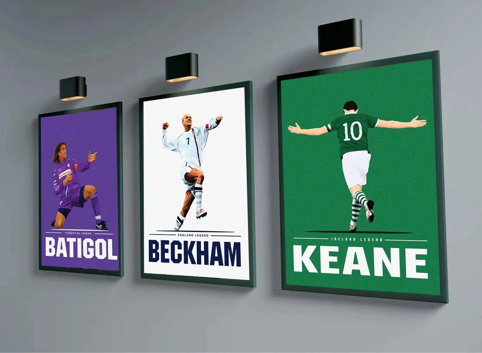 Football Soccer Star Legends Wall Art Canvas Prints