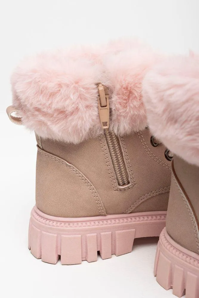 Fur Ankle Hiker Boot