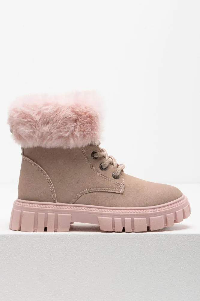 Fur Ankle Hiker Boot