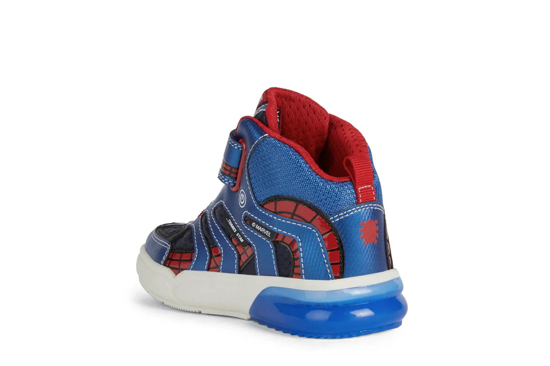 Geox Grayjay Spiderman Boys Navy-Royal Lights Marvel Boot