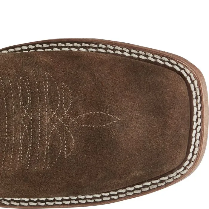 GR8015: DILLON WAXY TAN SUEDE 11' SQUARE TOE