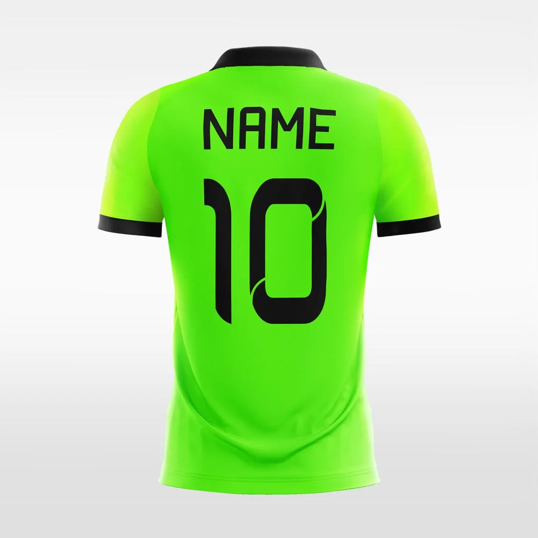 Green Gradient - Women Custom Soccer Jerseys Fluorescent